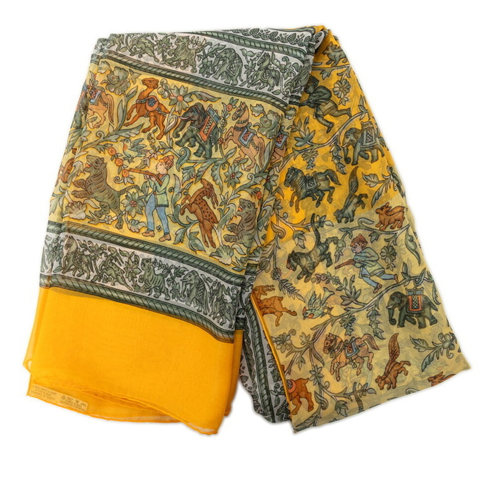HERMES Yellow Silk Scarf - Picture 2 of 8